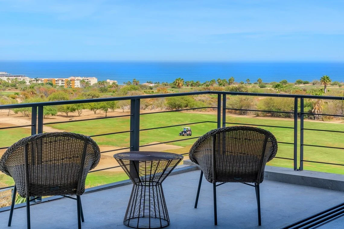Outdoor living spaces in luxury homes within Club Campestre Los Cabos residential living