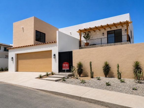 Club Campestre Sjd-Inland/Golf:Gen Brand-new contemporary residence completed in May 2026, Casa al Parque offers 308.19 mÂ² of air-conditioned living space and 561.52 mÂ² total construction in San JosÃ© del Cabo. This four-bedroom home plus maid's quarters combines modern Baja architecture with functional family living, featuring open-concept interiors, high ceilings, natural light, porcelain floors, Rosa Morada wood carpentry, granite kitchen countertops, marble bathroom finishes, pool, landscaped outdoor areas, and a spacious rooftop terrace prepared for jacuzzi, pergola, BBQ, and lounge area. Ideally located within close proximity to Fonatur Park, golf courses, downtown, beaches, schools, restaurants, and hotels. – Cam. Grande, Cabo San Lucas, BS