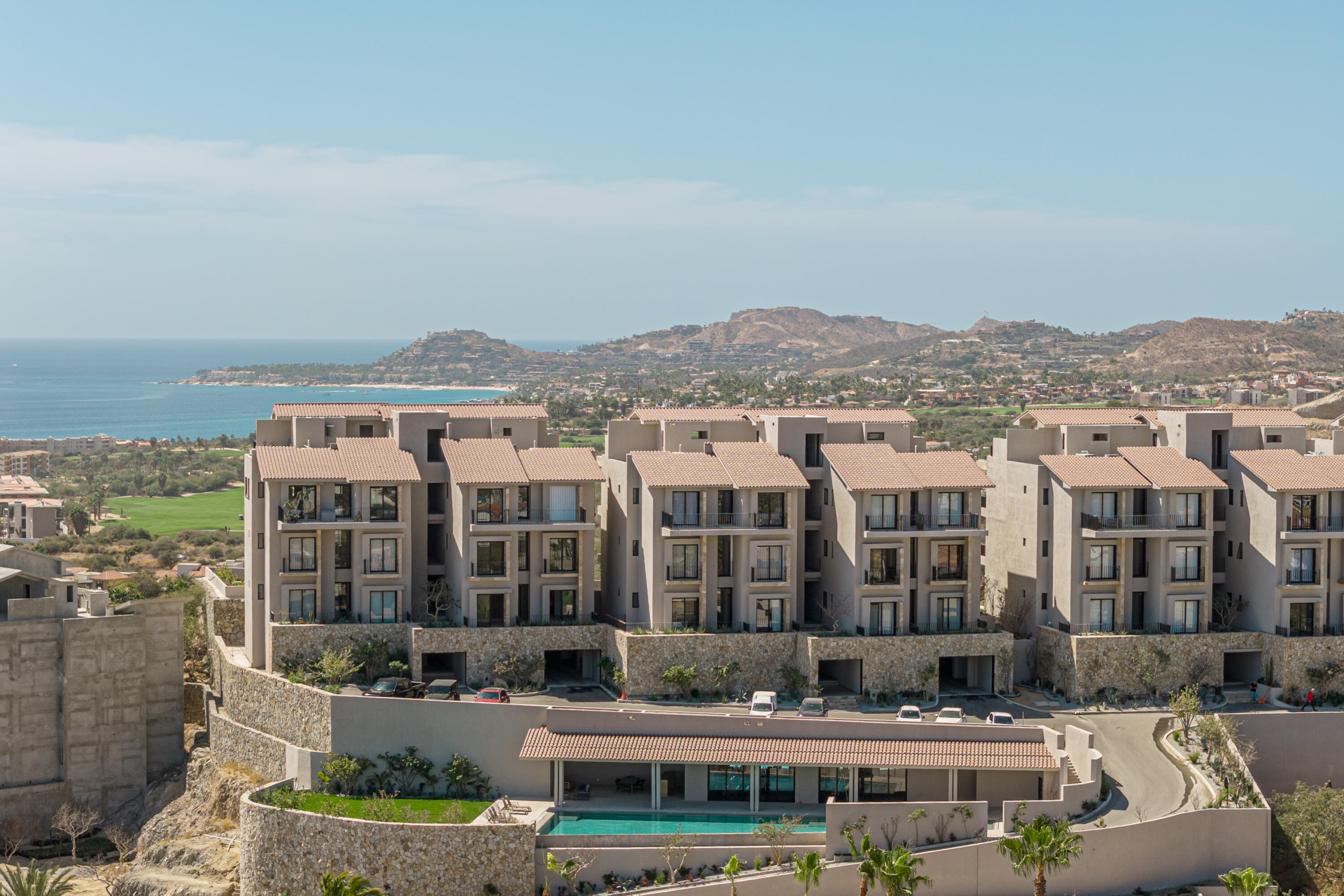 Club Campestre Costarena Costarena is a thoughtfully crafted community in San José del Cabo, Mexico, where contemporary design meets the natural beauty of the Baja Peninsula. Located within the gates of Club Campestre San José, these low-density neighborhoods offer a secure and private retreat. This exclusive lower-level condo boasts unobstructed for sale