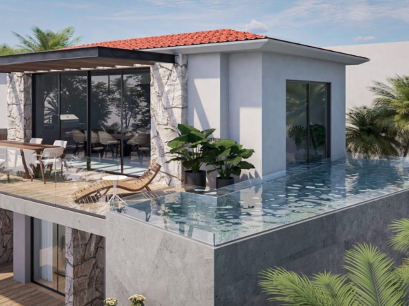 Club Campestre El Sargento A space you'll instantly fall in love with--Casa Amor is a striking Moroccan-inspired architectural retreat designed as a private, resort-style experience. Now offered at an exceptional value. This is not a conventional home, but a bold, multi-level, open-concept villa with soaring ceilings, dramatic arches, accordion glass walls, expansive terraces, and a resort-style pool patio, open air design stepping out to the heated lap pool. Flexible four-level layout with two living areas and two kitchens supports a couple, extended family, or duplex-style. Sleeps 2-10 with gym, garage, owner lock-off, storage, and three glamping tents. Direct access to trails above Rasta Beach, minutes to town. Established, proven rental income with professional marketing team in place. Priced to sell! – La Cañada, San Jose del Cabo, BS