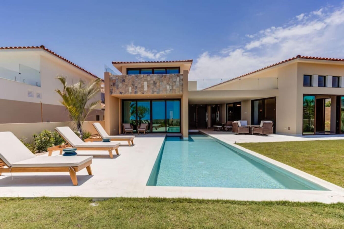 Club Campestre Vista Lagos Stunning fully furnished 3BR villa + service room (considered as the 4th bedroom) in exclusive Club Campestre. Enjoy a heated pool, jacuzzi, and stylish outdoor areas. The primary suite features a private terrace, jacuzzi, spa space, and walk-in closet. Two guest bedrooms with ensuite baths and a versatile service room add comfort. Open-concept kitchen, dining for 8, fire pit, and grill make it ideal for entertaining. Lot size: 9,972 sq ft. Just 15 min from downtown San José del Cabo, near golf, beaches, top restaurants, shopping, hospitals, and schools. Gated community with 24/7 security. Located within the prestigious gates of Club Campestre, Vista Lago 26 is more than a homeit's a refined expression of Los Cabos living. With nearly 10,000 sq ft of land, this villa offers generous space, architectural elegance, and a seamless indoor-outdoor flow designed for both quiet moments and memorable gatherings.This home stands out not only for its layout and finishes but for the ease of living it offers. From the heated pool and private jacuzzi to the fully equipped kitchen and fire pit lounge, every detail was conceived to elevate comfort and connection. Whether hosting family, friends, or guests, the design allows everyone to enjoy privacy and togetherness in equal measure.Beyond the walls of the home, Club Campestre itself becomes an extension of your lifestyle. The community is known for its discreet luxury, sense of calm, and exceptional amenities: an 18-hole Jack Nicklaus Signature golf course, private beach club (optional membership), and a strong sense of neighborhood securitythanks to 24/7 controlled access.But what truly sets this location apart is proximity. In just a few minutes, you can access:The golden sands of Palmilla, Costa Azul and Cabo Surf (ideal for swimming or surfing)Upper Scale supermarkets (La Comer, Chedraui Selecto)Leading hospitals and bilingual private schoolsDowntown San José del Cabo, full of culture, art, and historic charmIf you're an investor, the home's potential as a luxury short-term rental is immediate. The combination of size, amenities, location, and style make it highly attractive to discerning travelers looking for private, secure accommodations with resort-level experiences. If you're a full-time resident or digital nomad, you'll appreciate the stable infrastructure, fiber optic internet, nearby medical support, and ease of access to both San José and Cabo San Lucas via the Transpeninsular Highway (just 100 meters away).The home has also been carefully maintained, is sold fully furnished, and includes modern appliances and home systemsmaking your transition seamless from day one.In summary: Vista Lago 26 is turnkey luxury with long-term value. Whether you're looking to invest, relocate, or upgrade your lifestyle, this home delivers Cabo's promise of sun, space, and soulbeautifully. for sale