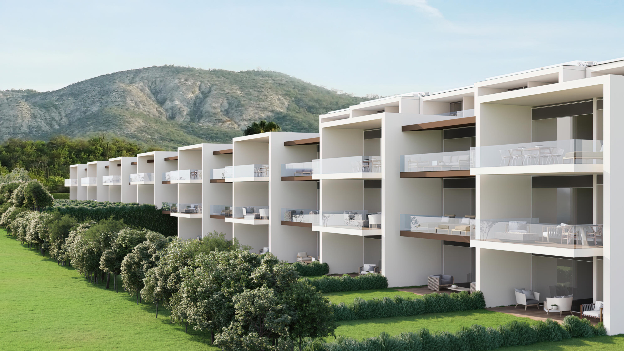 Club Campestre Costarena Welcome to Costarena Boutique Residences. Located in the exclusive community of Club Campestre San Jose, this collection of 39 resort-style condominiums is the epitome of understated elegance. A private community meticulously designed by renowned Mexican architects Carranza/Ruiz to offer an elevated lifestyle. Intimately scaled at seven three-story towers over two and a half acres, the vision of these homes is rooted in the natural world and seamlessly integrates indoor-outdoor living. Enjoy the tranquility and beauty of luxury coastal living with convenient proximity to all San Jose has to offer. Effortless style is in every detail of this meticulously designed three-bedroom three full bathroom residence. A perfect expression of understated elegance in over 1964 square feet of indoor-outdoor living space. Unobstructed for sale