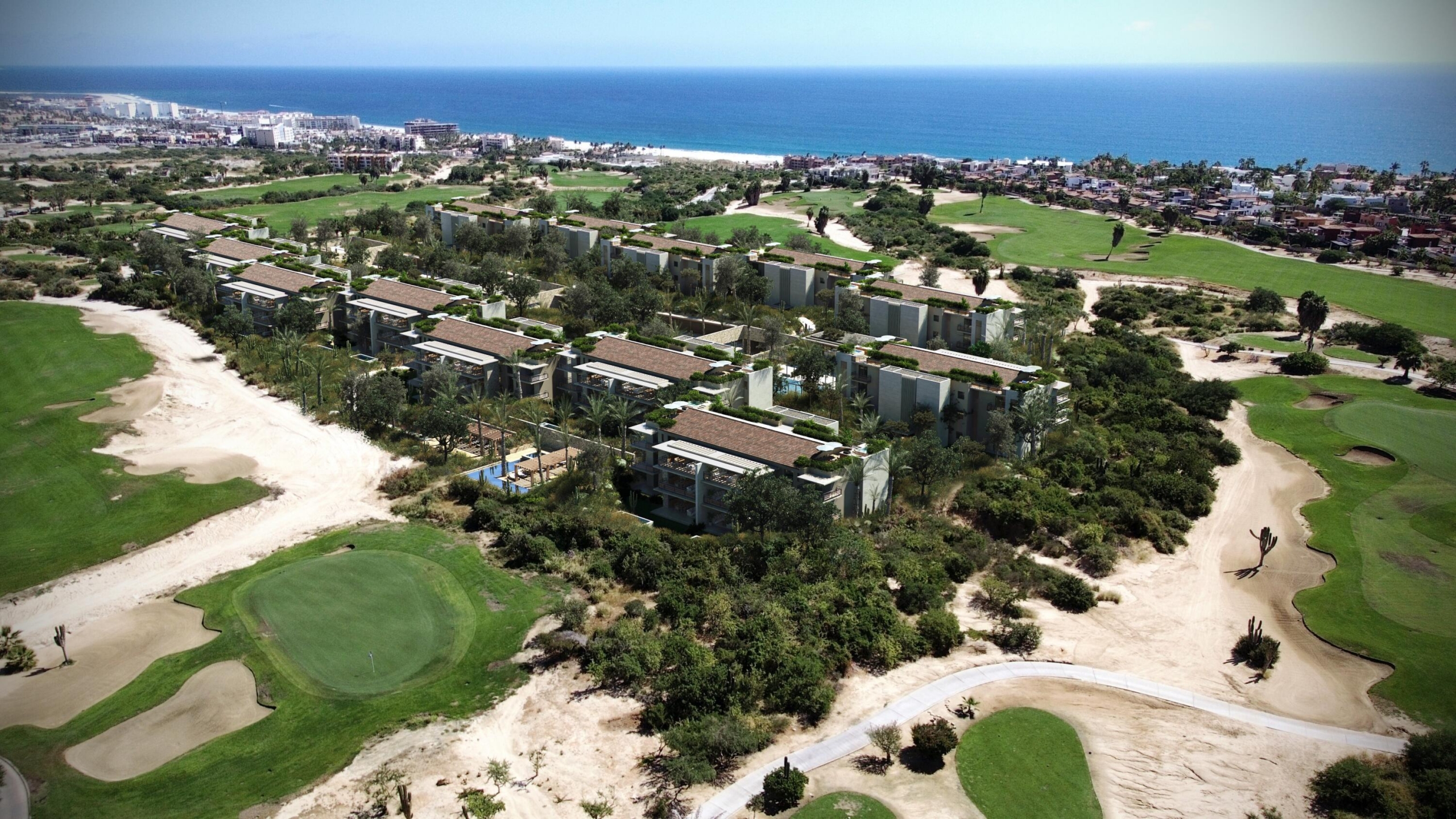 Club Campestre Larena Introducing LARENA, a family-oriented sanctuary nestled within the master-planned 550-acre community of Club Campestre in San Jose del Cabo. Surrounded on all sides by the renowned 18-hole Nicklaus Design golf course, LARENA is a pre-construction luxury residential oasis showcasing 78 exclusive residences and penthouses across 13 architecturally striking buildings. Capturing breathtaking ocean, golf and sunset for sale